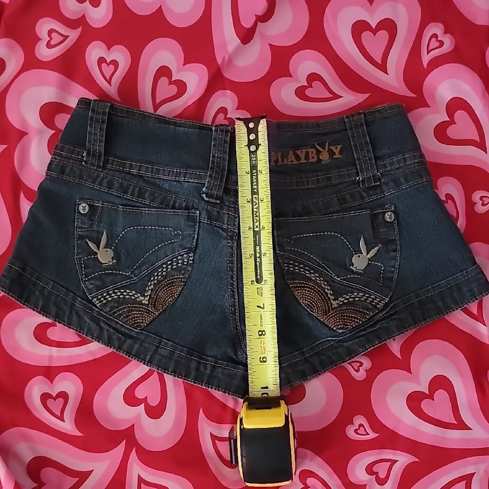 Stylish Denim Studded Shorts - Picture 7 of 7